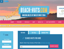Tablet Screenshot of beach-huts.com